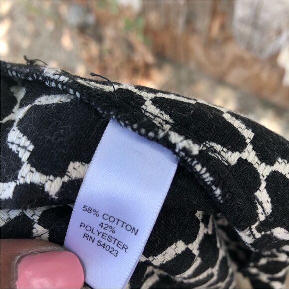 Piperlime Luxe Collection Black & white check drawstring shorts Women’s sz small - Picture 4 of 7